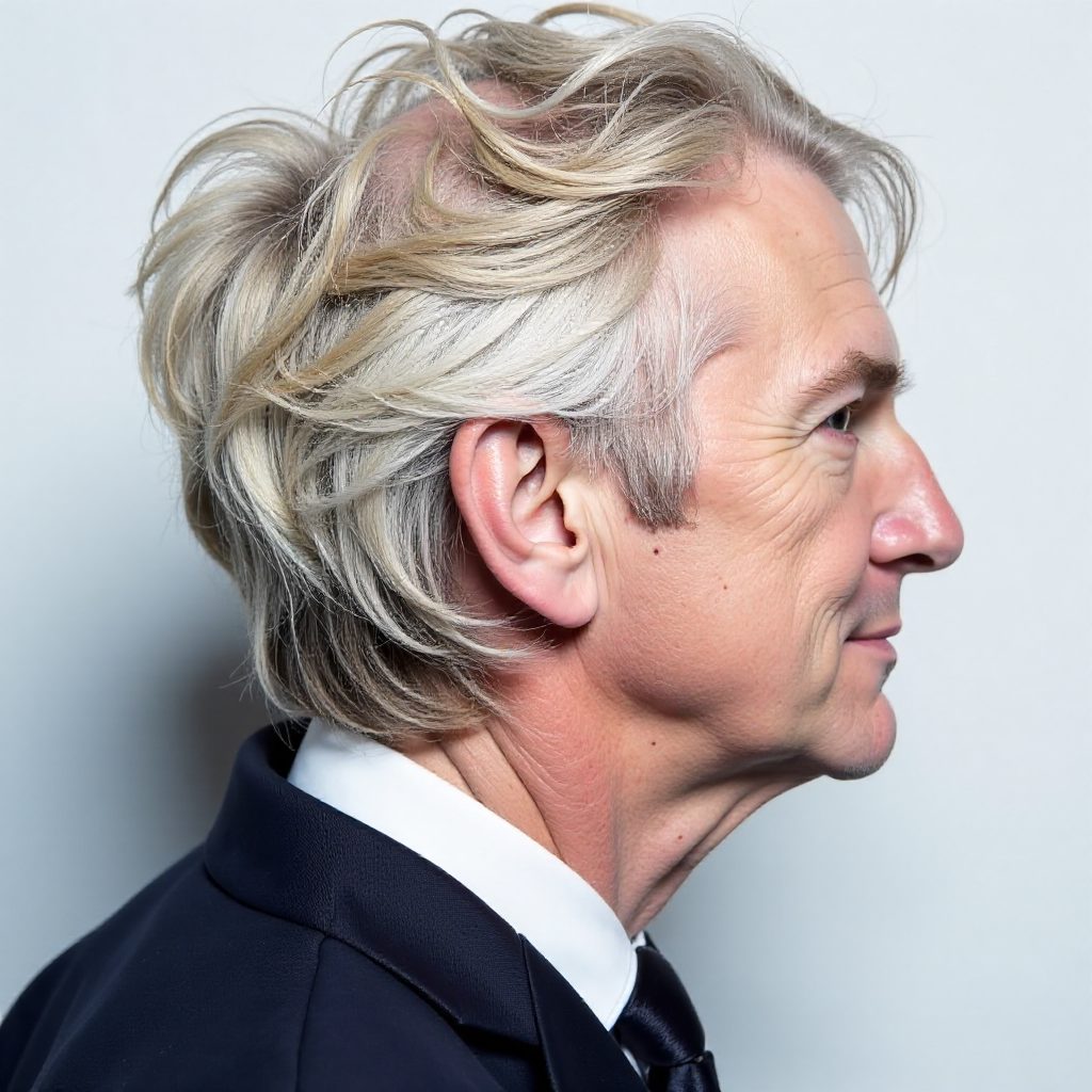 Mens Silver Gray Hair Color
