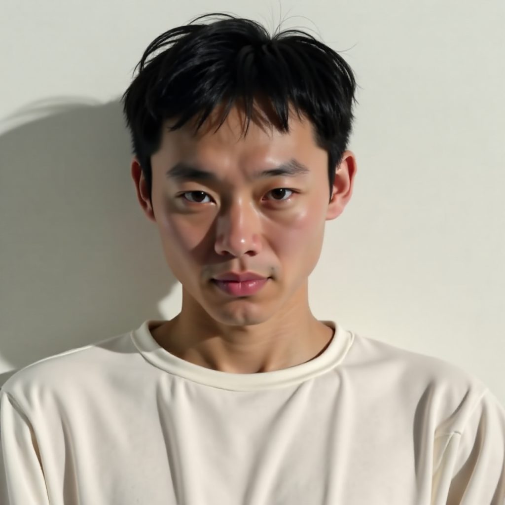 Short Spiky Asian Haircut with Rat Tail