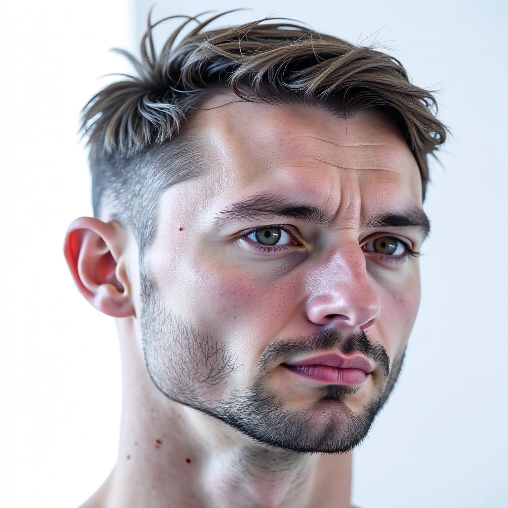 Widow's Peak Haircut for Wavy Hair