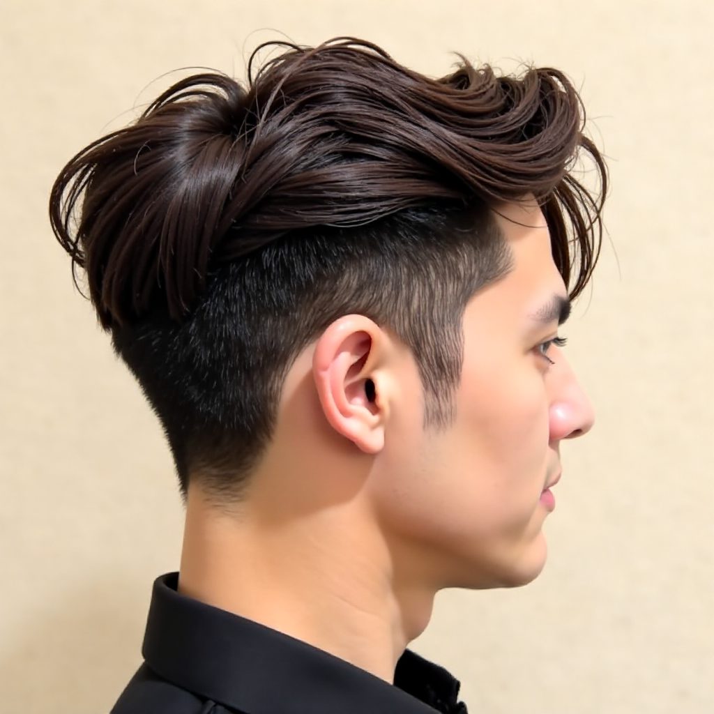 Tapered Textured Korean Style Haircut