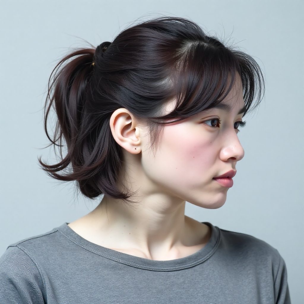 Korean Mullet with Leaf Perm