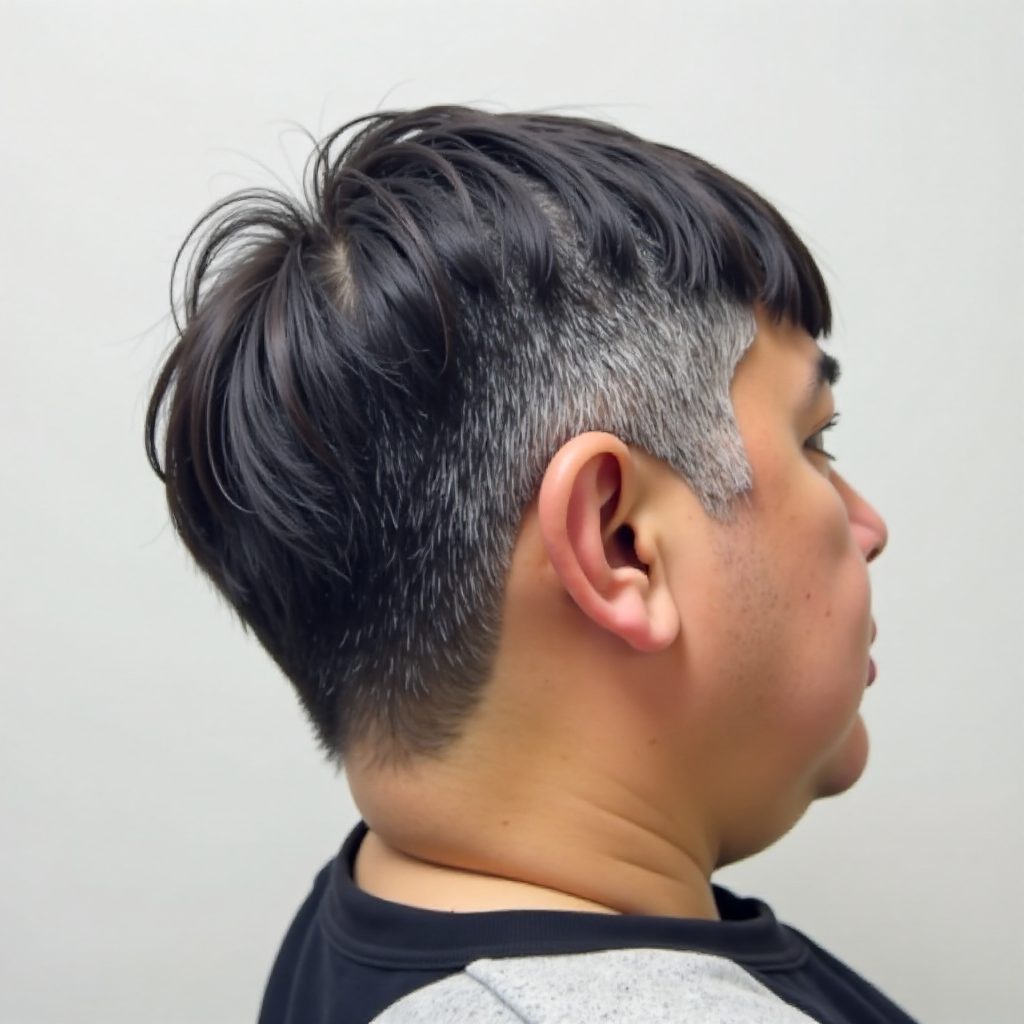 Low Burst Fade for Straight Hair