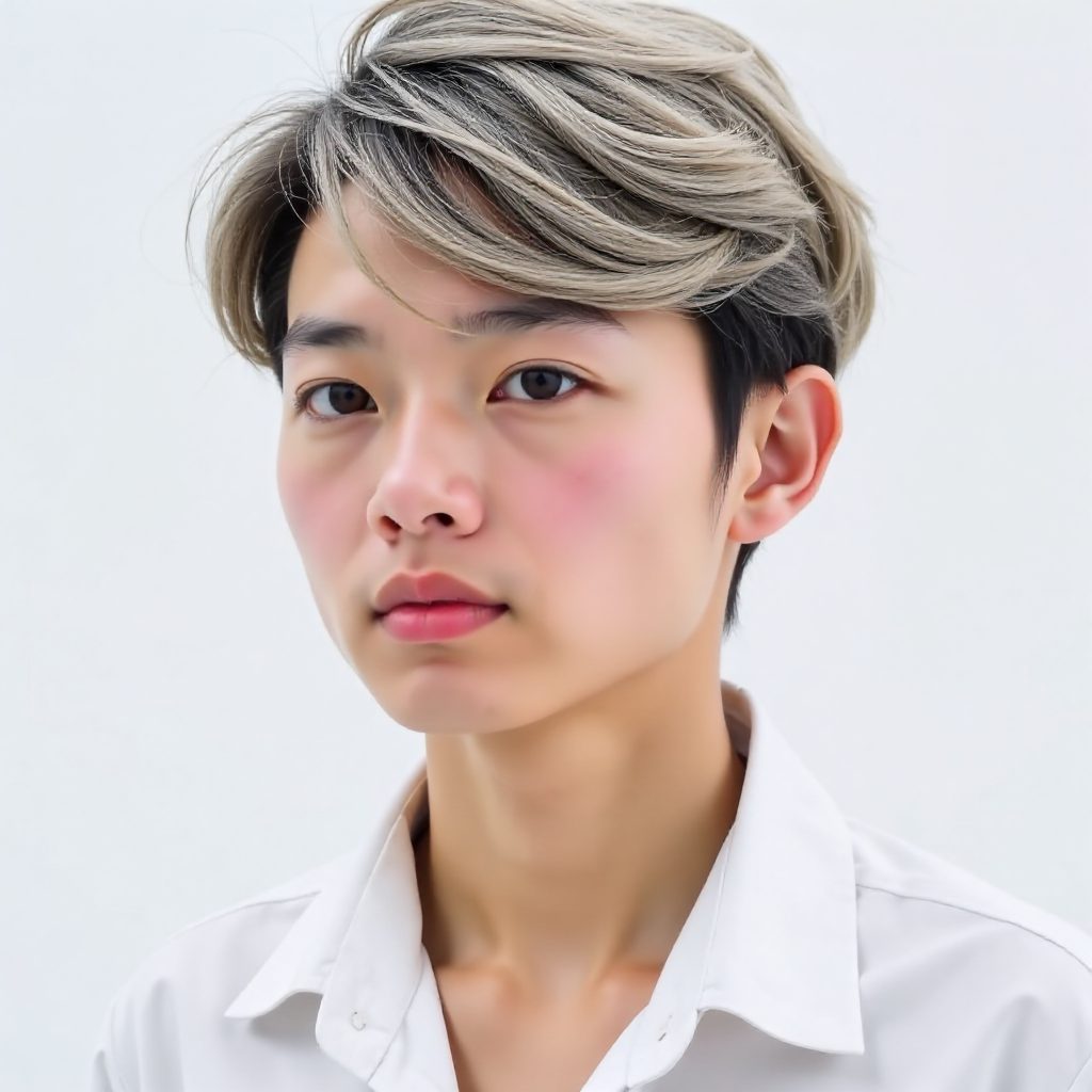 Tapered Crop with Blonde Highlights