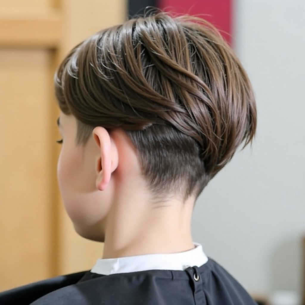 Fluffy Edgar Haircut with Undercut