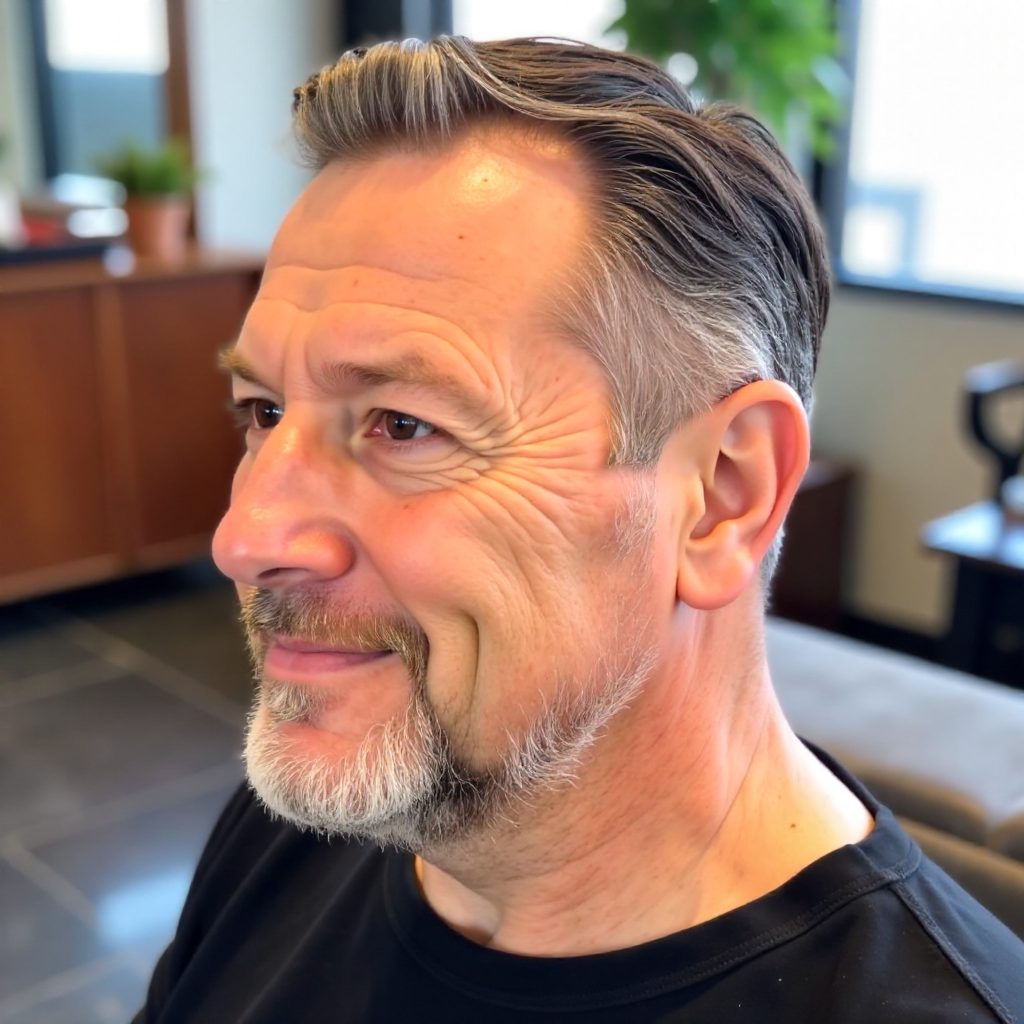Older Men's Taper for Thinning Hair