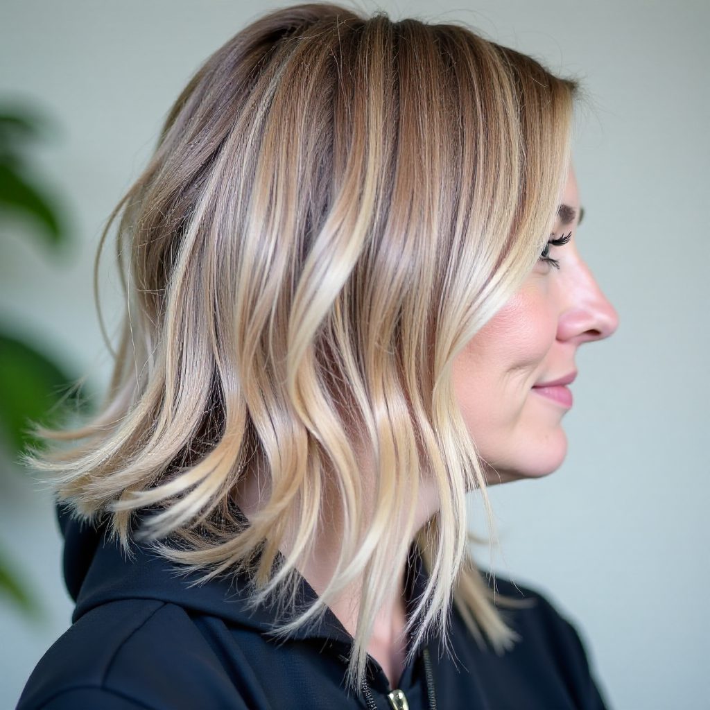 Shoulder-Length Stacked Bob Style