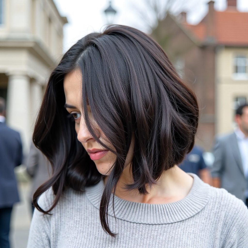 Long Stacked Razored Bob