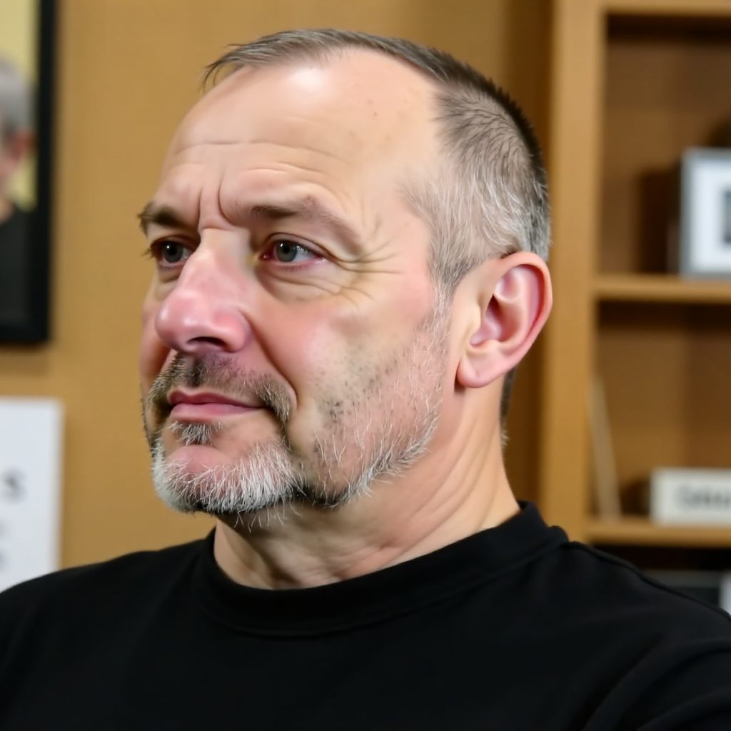 Older Men's Hairstyle for Thinning Hair