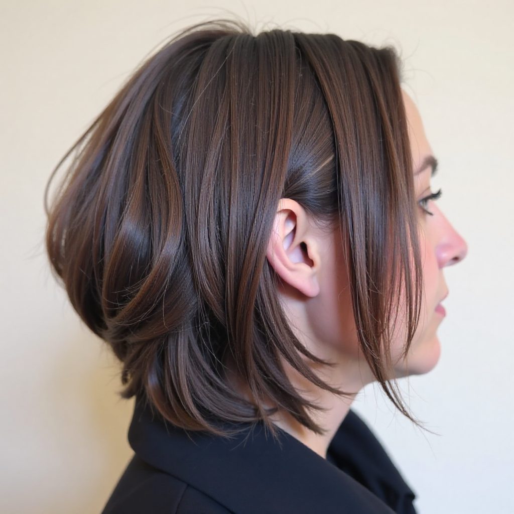 Smooth Long Stacked Bob