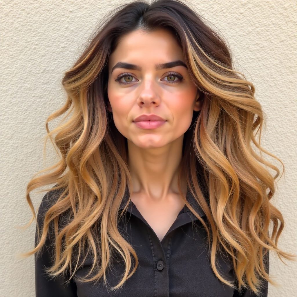 Long Hairstyle for Widow’s Peak