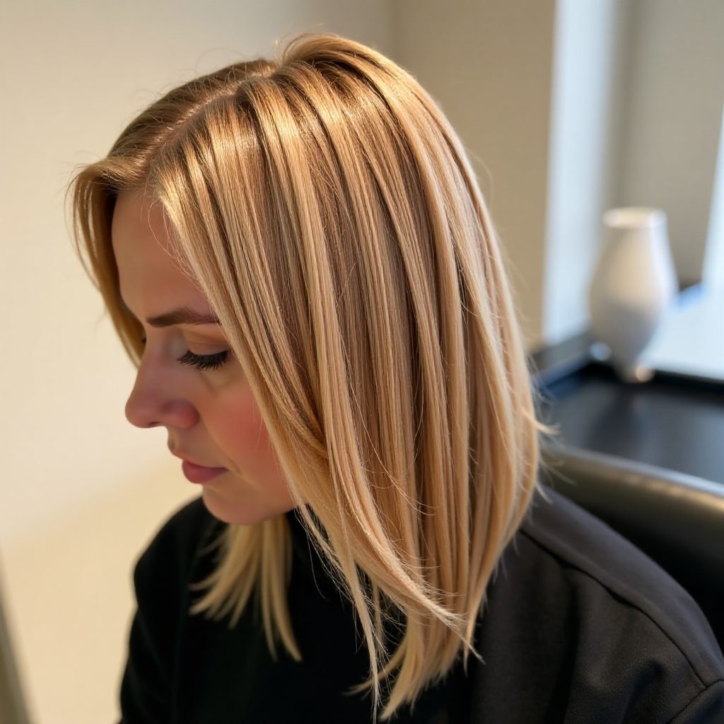 Smooth Stacked Long Bob