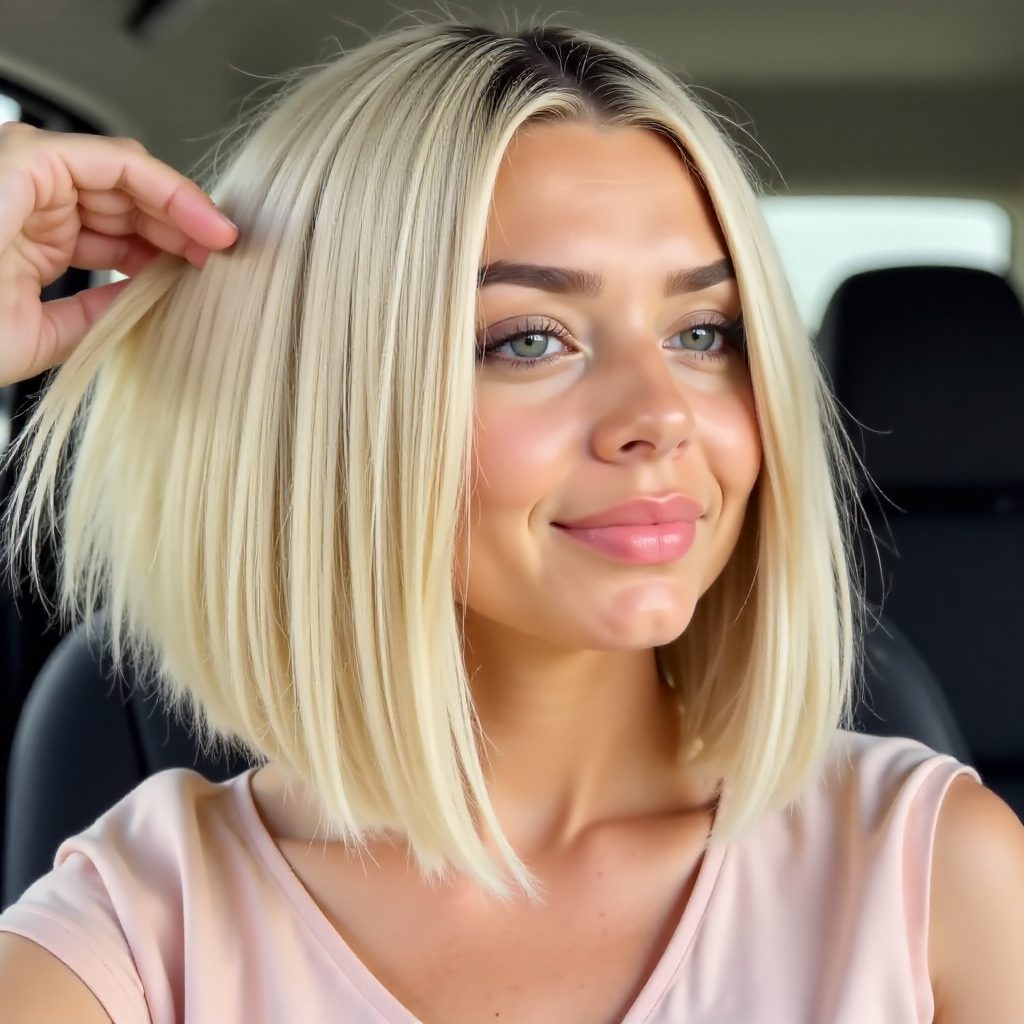 Sleek Long Stacked Bob